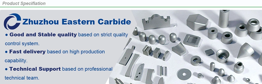 Wear Resistant Tungsten Carbide Mining Tips for Hard Rock Cut