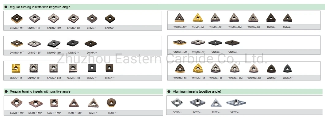 Quality Standard or Non-Standard CNC Inserts in Different Designs